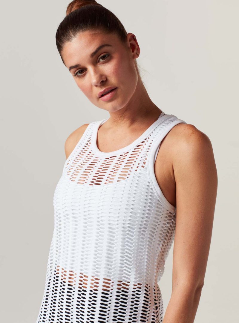 linear mesh tank top 899556