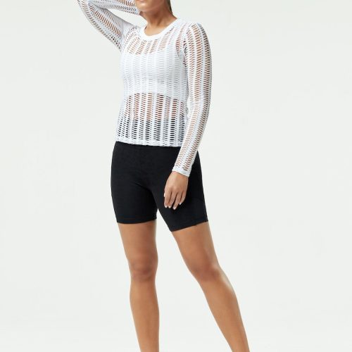 linear mesh top long sleeve 236517