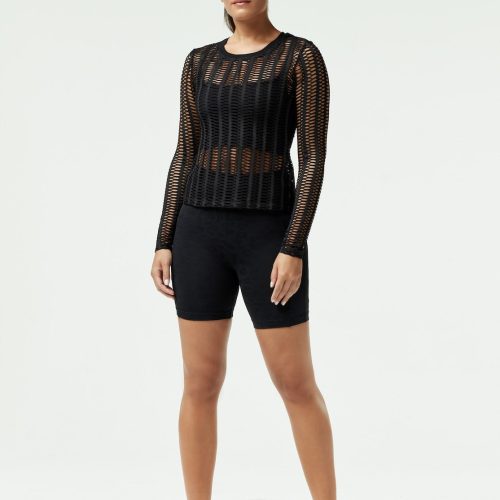 linear mesh top long sleeve 338078