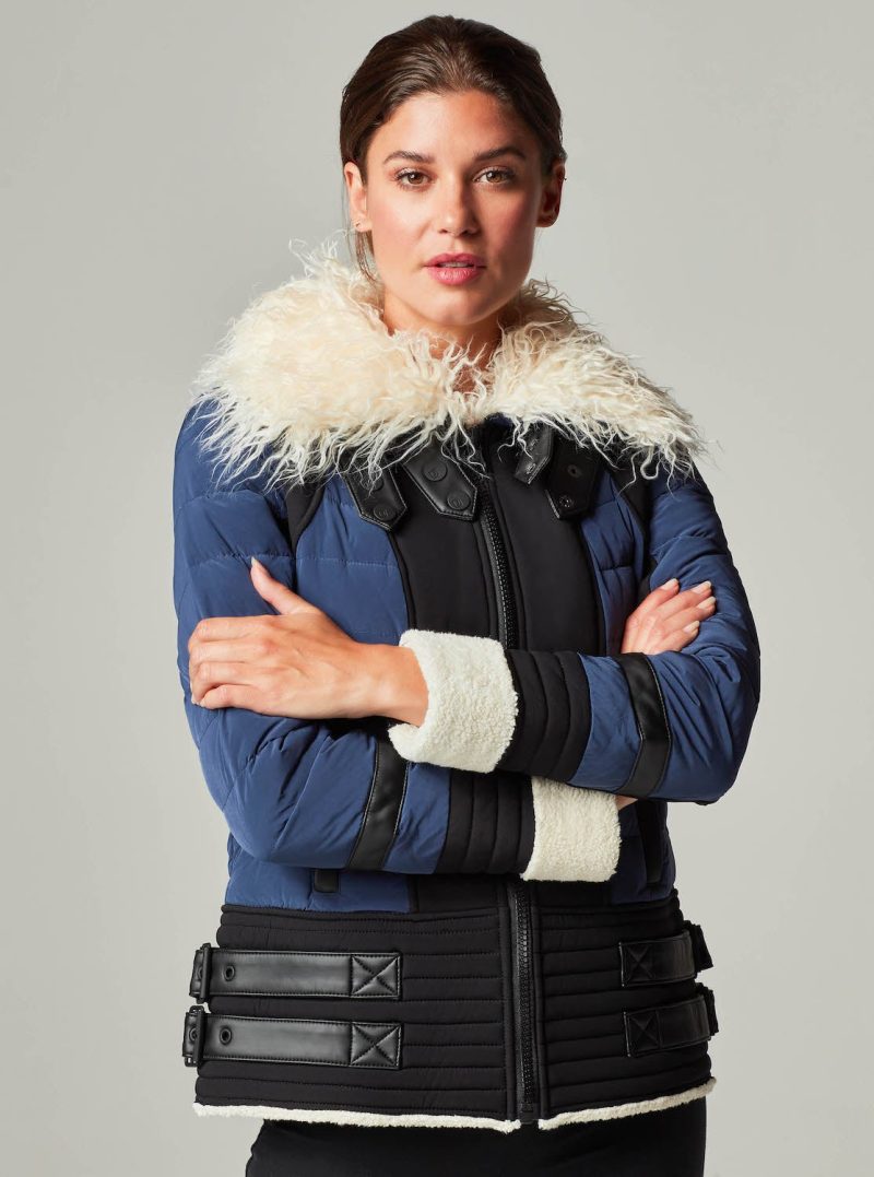 MOTO AVIATOR PUFFER - Down Filled - Blanc Noir Online Store