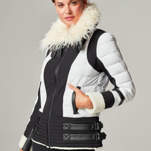 MOTO AVIATOR PUFFER - Down Filled - Blanc Noir Online Store