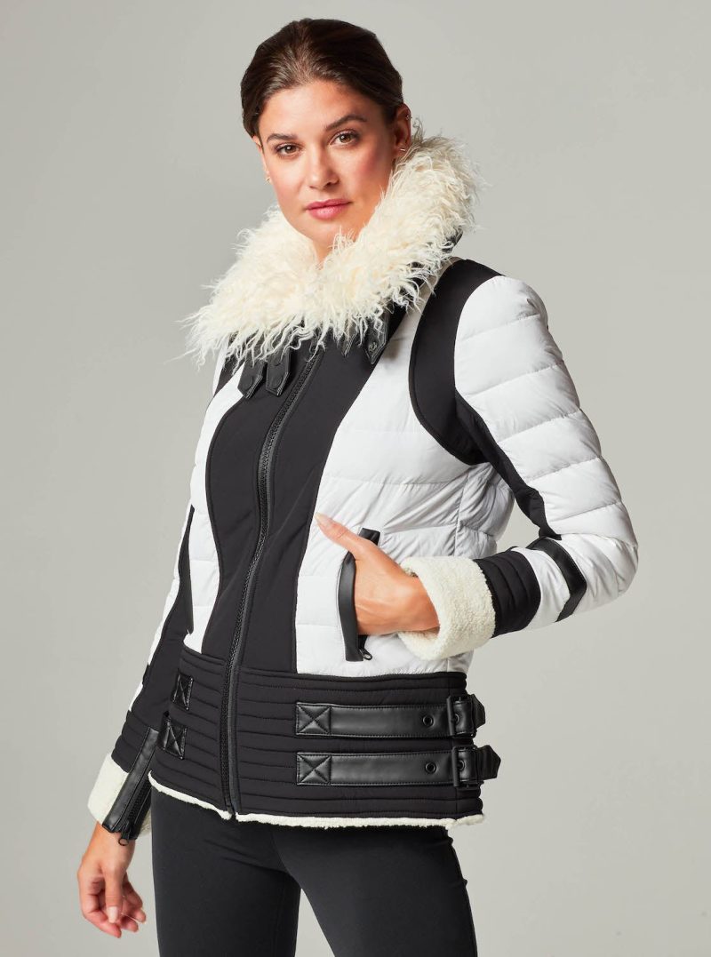 MOTO AVIATOR PUFFER - Down Filled - Blanc Noir Online Store