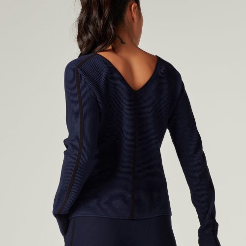 portola v neck sweater dress blues 385167