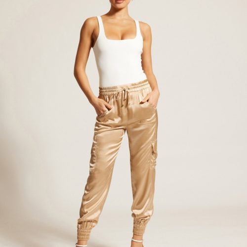 silk jogger gold trims 417721