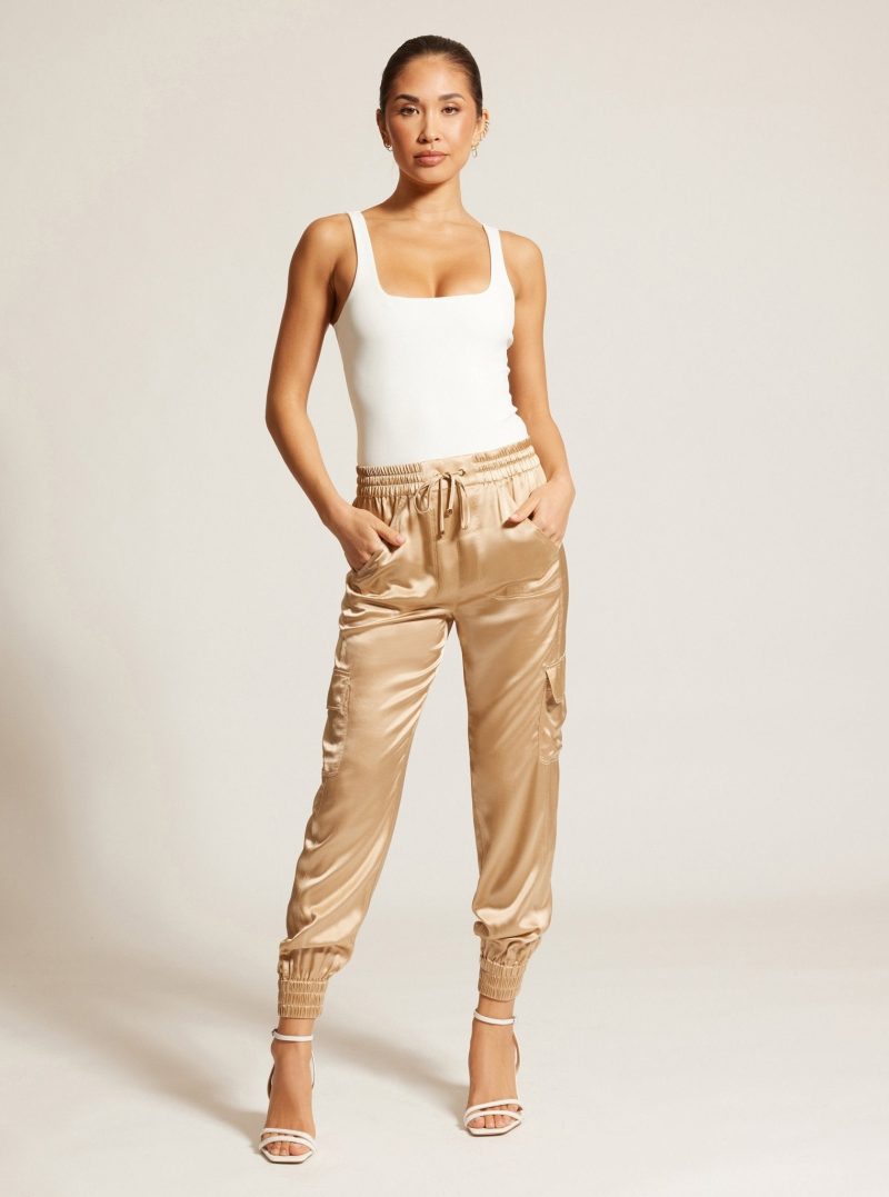 silk jogger gold trims 417721