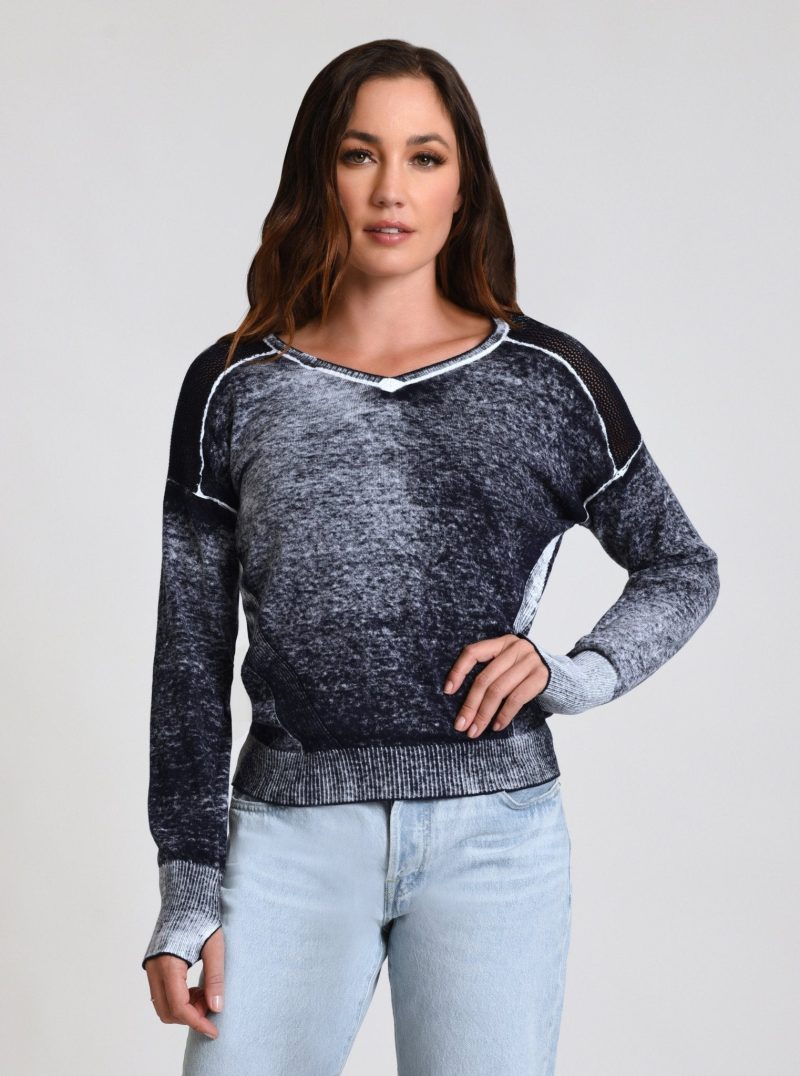 v neck huntress sweater 192354