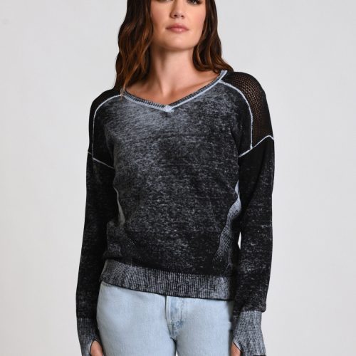 V-Neck Huntress Sweater - Blanc Noir Online Store