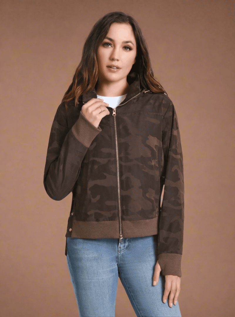 violette gold camo bomber 916474