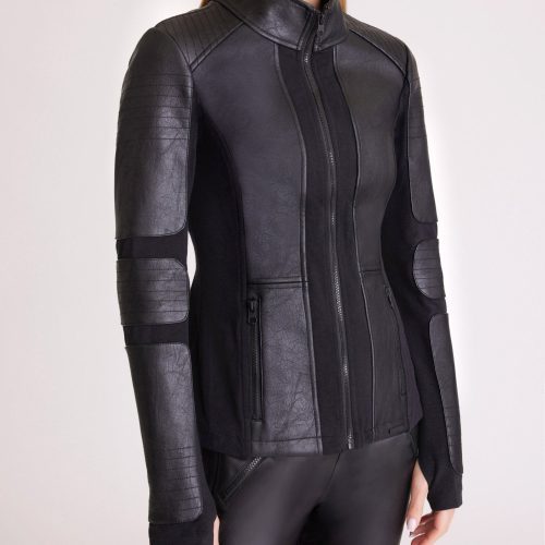 zip front moto jacket 329704